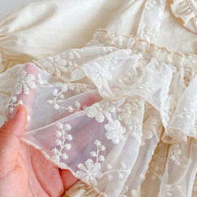 Vestido Tule Mocinha Manga | 0 - 24 Meses - Betina Baby