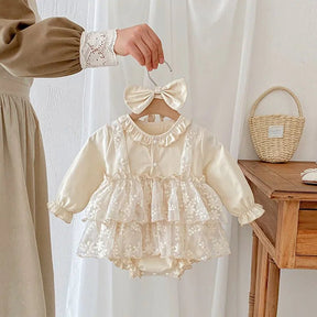 Vestido Tule Mocinha Manga | 0 - 24 Meses - Betina Baby