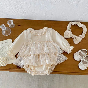 Vestido Tule Mocinha Manga | 0 - 24 Meses - Betina Baby
