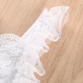Vestido Tule Rendado White | 0 - 24 Meses - Betina Baby