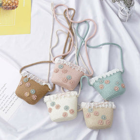 Chapéu + Bolsinha de Palha - Betina Baby