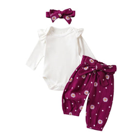 Conjunto Margarida 3Pçs | 0-24 Meses - Betina Baby