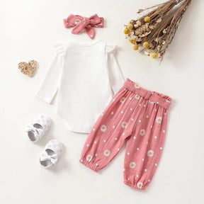 Conjunto Margarida 3Pçs | 0-24 Meses - Betina Baby