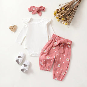 Conjunto Margarida 3Pçs | 0-24 Meses - Betina Baby