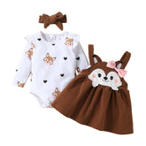 Conjunto Vestido Raposa | 0-18 Meses - Betina Baby