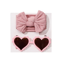 Kit Óculos Coração + Laço | 0-24 Meses - Betina Baby