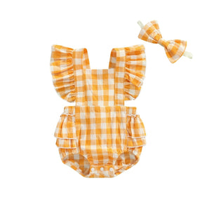 Macacão Xadrez | 0-24 Meses - Betina Baby