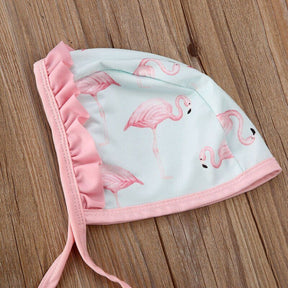Maiô Flamingo Proteção UV | 12-24 Meses