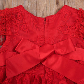 Vestido de Festa Renda + Touca | 0-24 Meses - Betina Baby