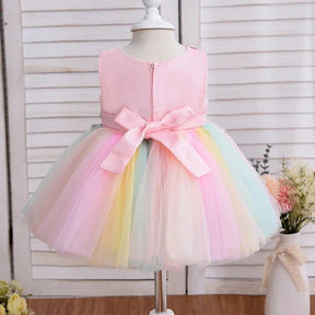 Vestido de Festa Tule Bordado | 0-24 Meses - Betina Baby
