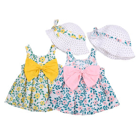 Vestido Laço + Chapéu | 6-24meses - Betina Baby