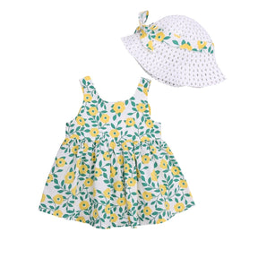 Vestido Laço + Chapéu | 6-24meses - Betina Baby