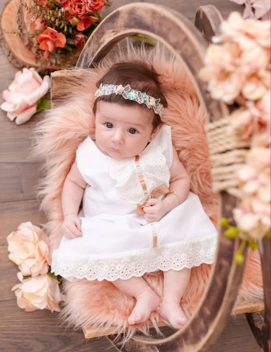 Vestido + Laço Princesa | 0-24 Meses - Betina Baby