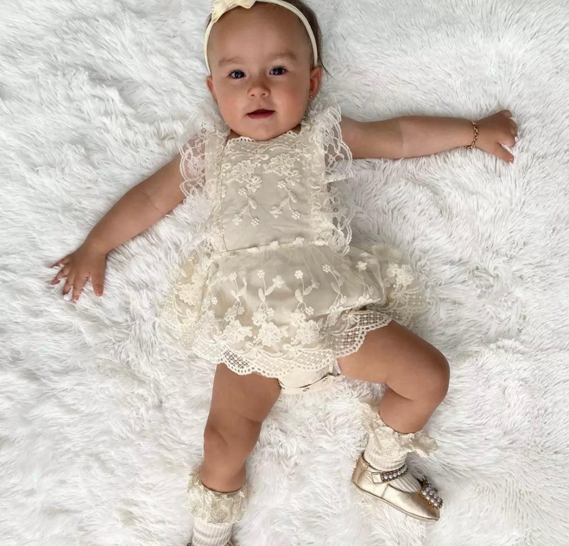 Vestido Rendado | 0-24 Meses - Betina Baby