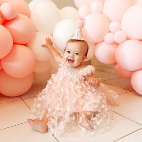 Vestido Tule Borboletas Alcinha | 6-24 Meses - Betina Baby