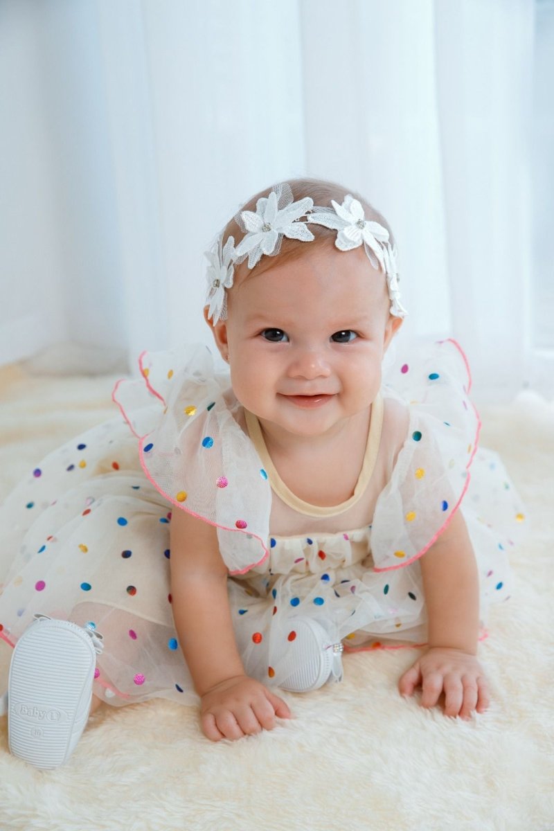 Vestido Tule Brilhoso | 6m-3 Anos - Betina Baby