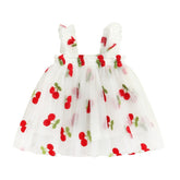 Vestido Tule Cereja | 6-3 Anos - Betina Baby