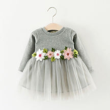 Vestido Tule Flores | 0-24 Meses - Betina Baby