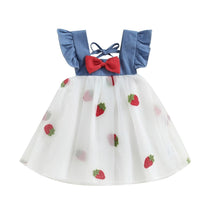 Vestido Tule Morango | 6M-3 Anos - Betina Baby