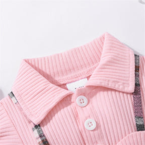 Vestido Xadrez Rosa | 0-24 Meses - Betina Baby
