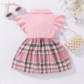 Vestido Xadrez Rosa | 0-24 Meses - Betina Baby
